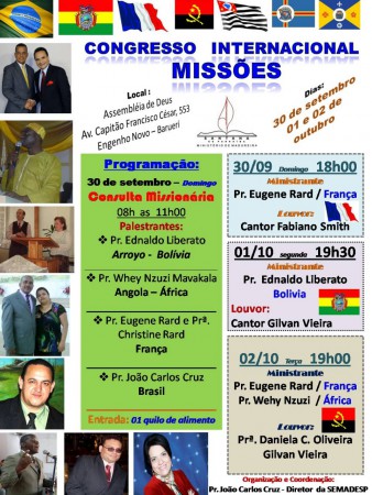 Congresso Internacional de Missões - SETEMBRO DE 2012